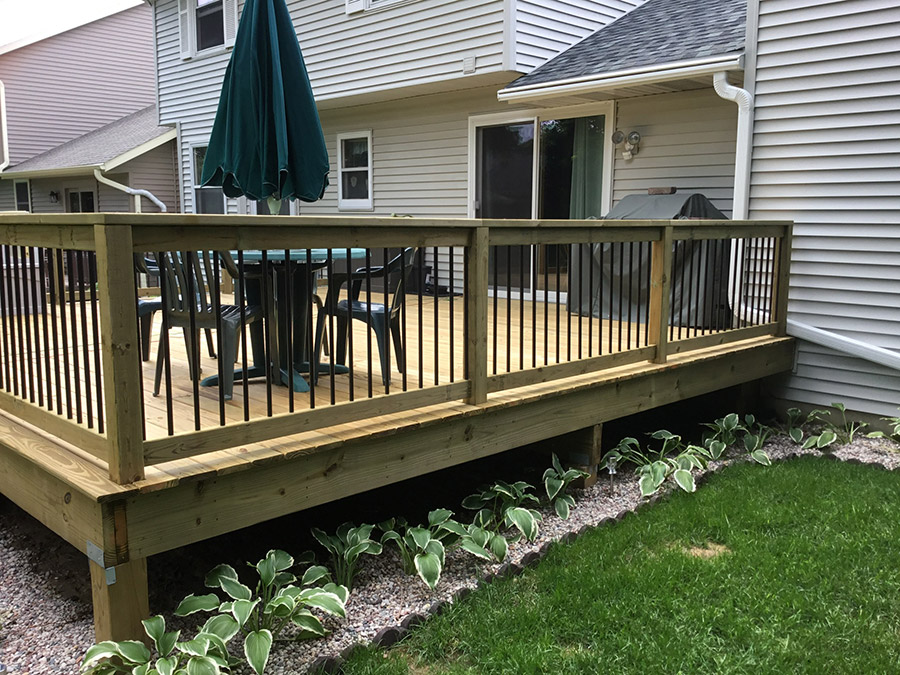 Treated Deck Remodel Waunakee Remodeling, Inc.